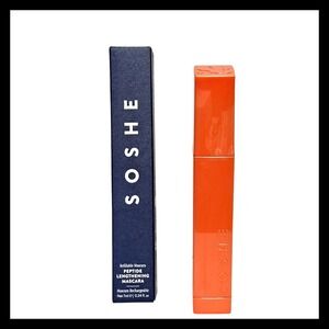 SOSHE Peptide Lengthening Mascara Rechargeable Black Full Size New